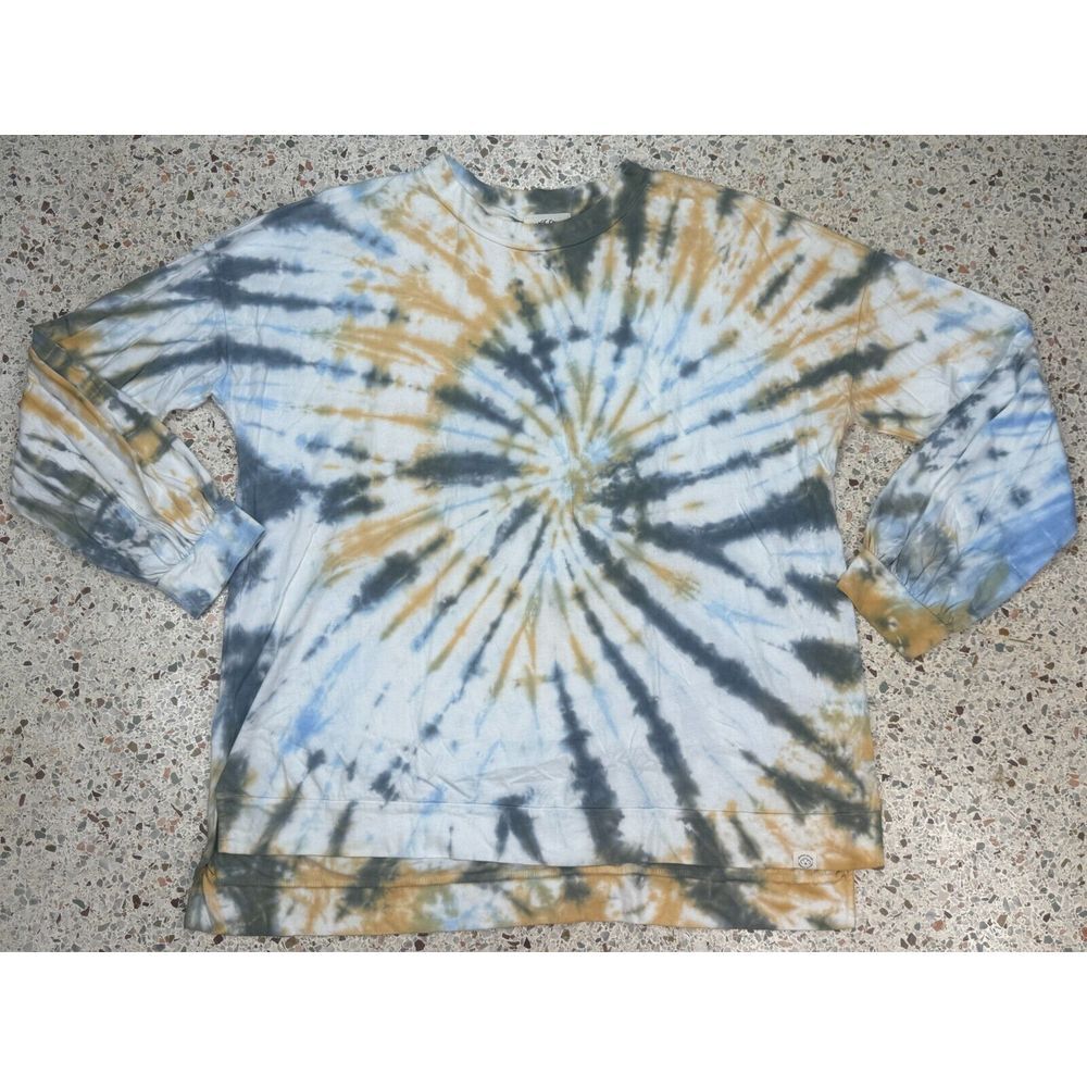 Organic Cotton Ces Femme Women's Long Sleeveโ Tie Dye Shirt Size Medium